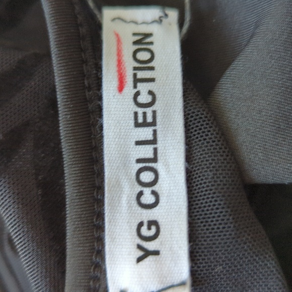 YG Collection Black Cut Out Mesh Zebra Print Mini Dress L - Picture 15 of 16